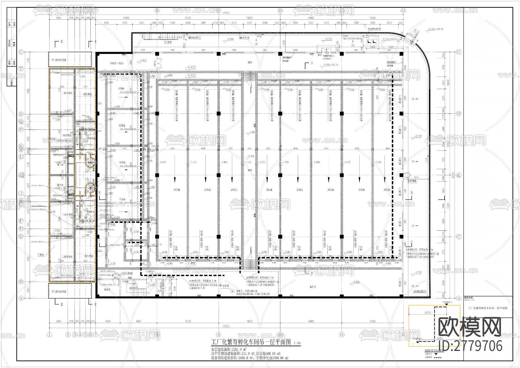 翘嘴鲌鱼水产种质资源场建设项目cad施工图下载（渲染图7）