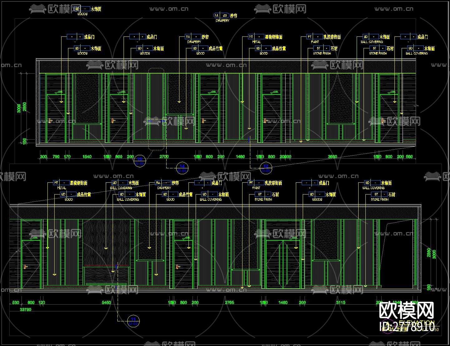 新中式足浴城 桑拿spa会所cad施工图下载（渲染图6）