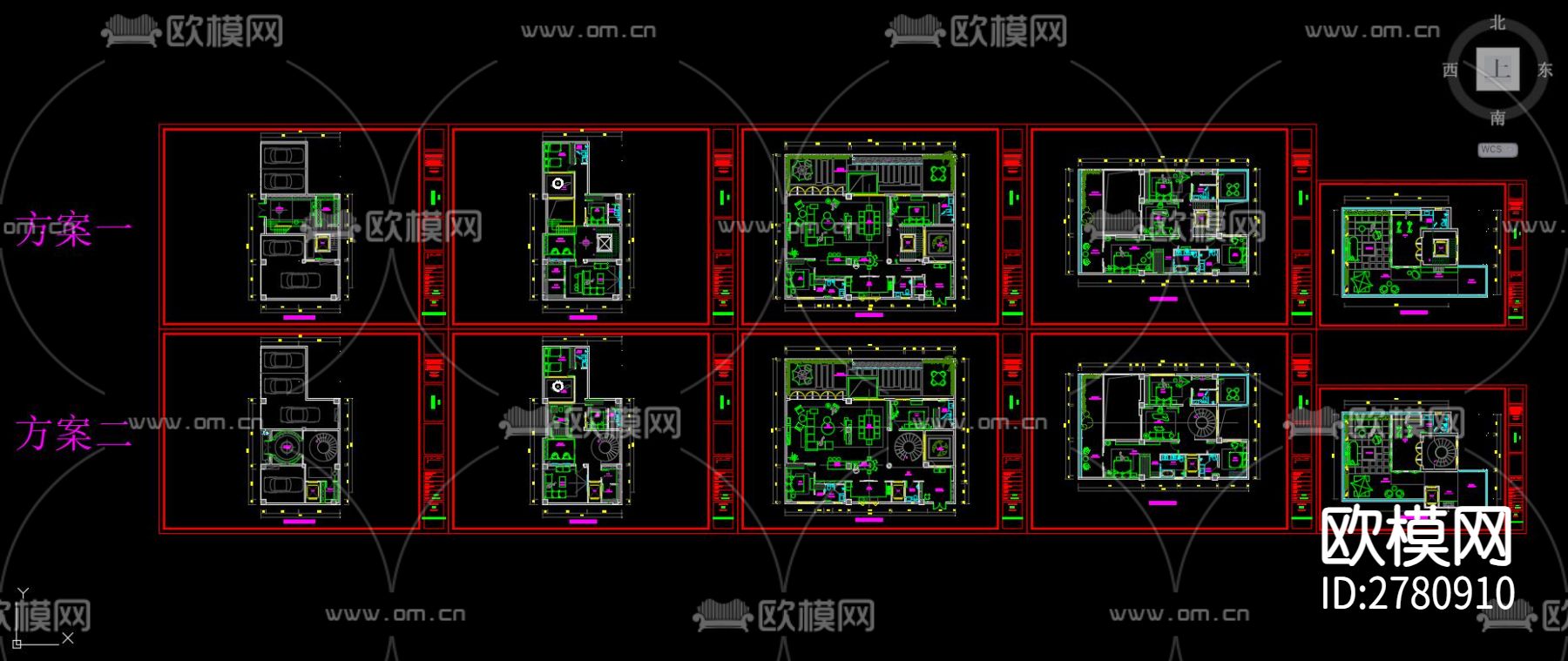 800㎡别墅CAD施工图下载（渲染图6）
