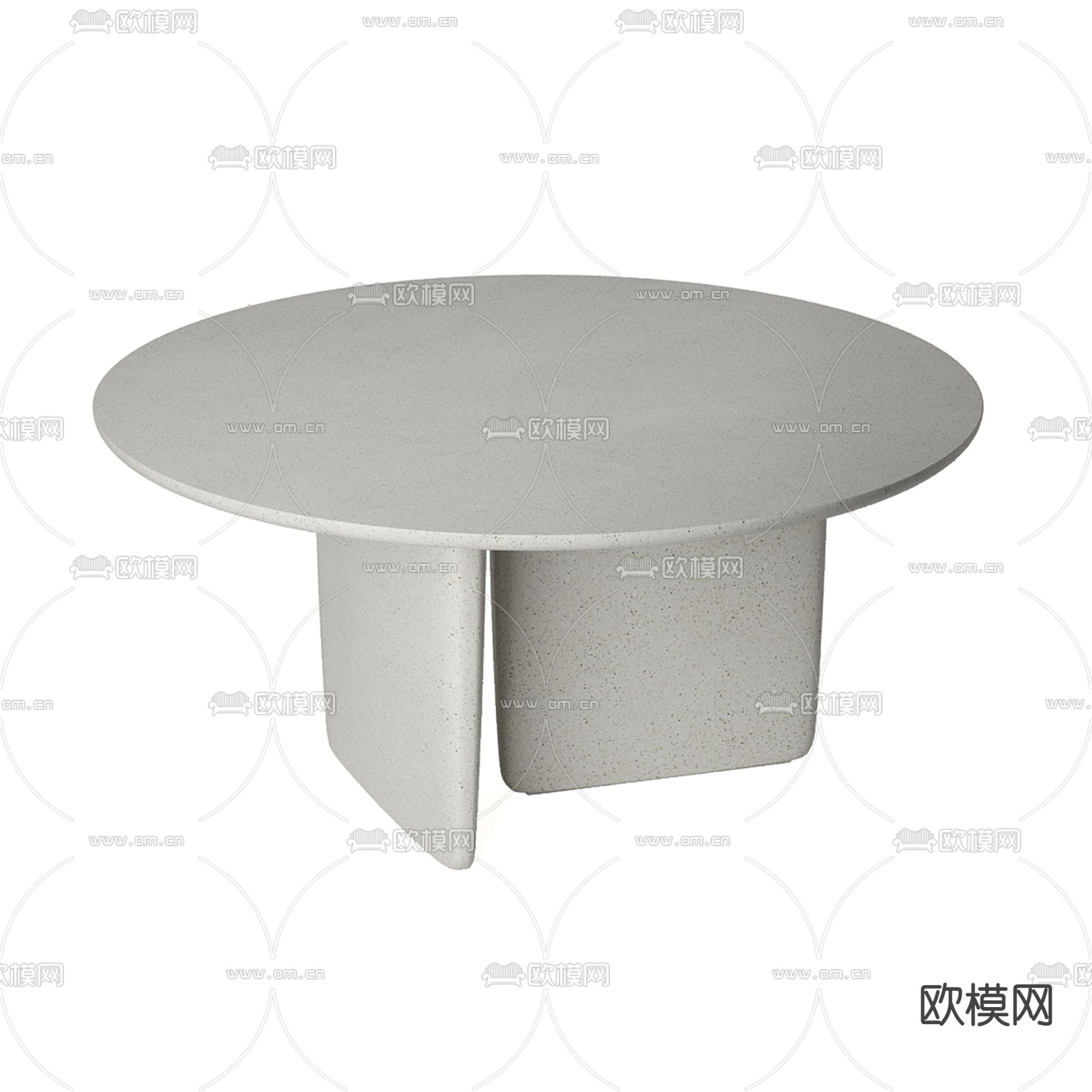 B&B 圆形餐桌3d模型下载（渲染图2）