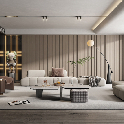  Minotti 客厅su模型 