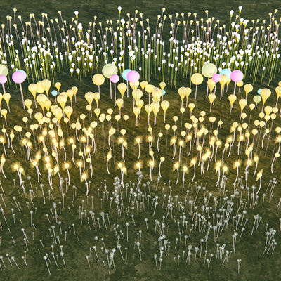  景观灯 草坪灯 泡泡灯 艺术灯su模型 