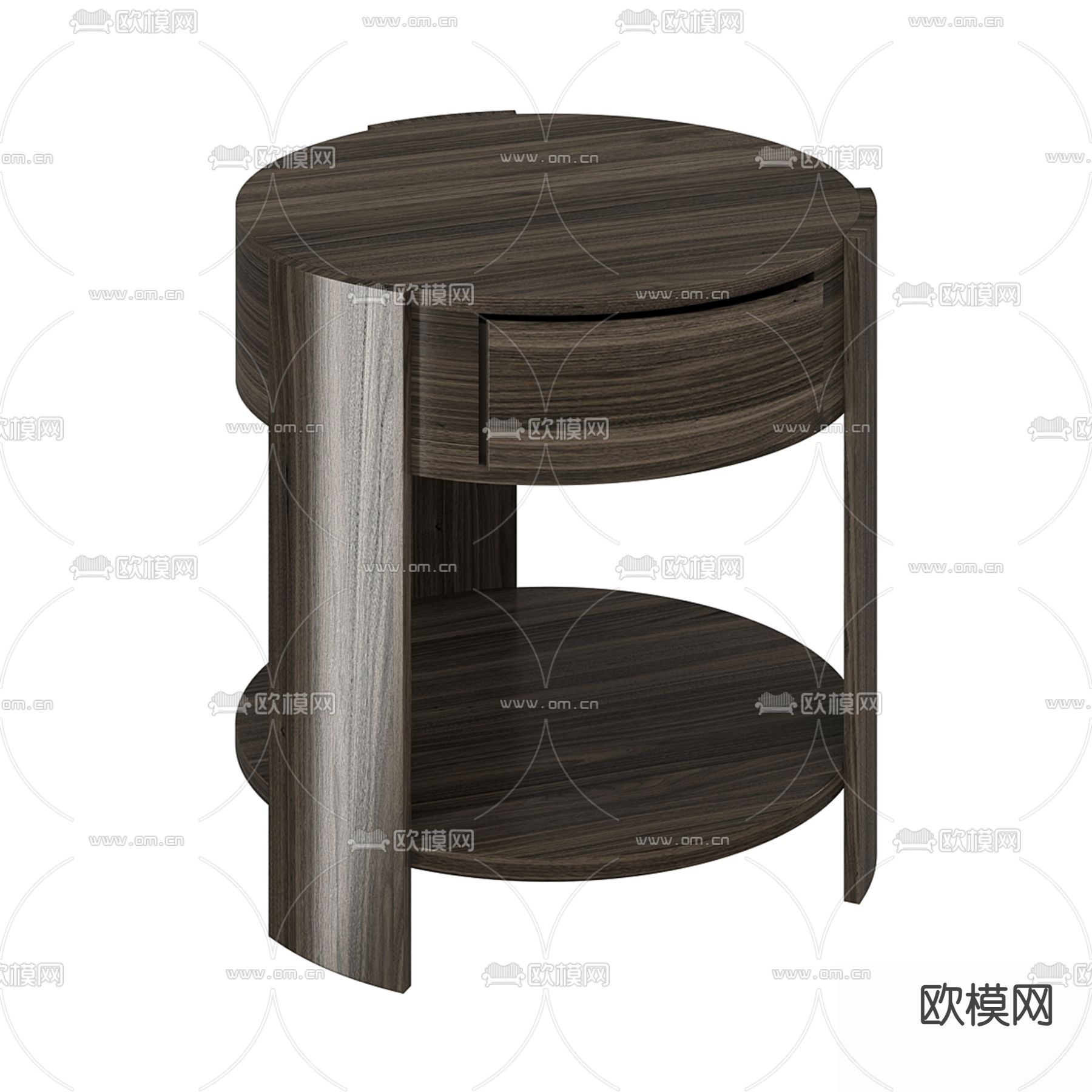 北欧床头柜3d模型下载（渲染图1）