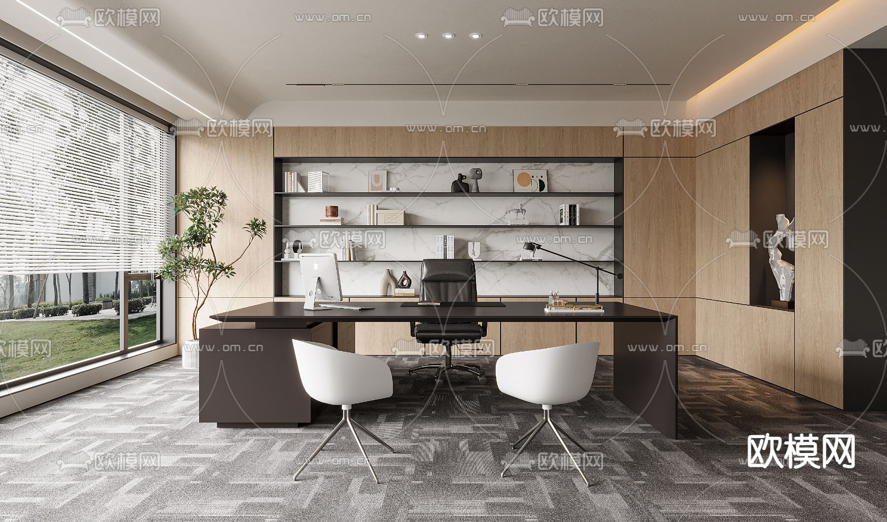 总经理室 董事长室3d模型下载