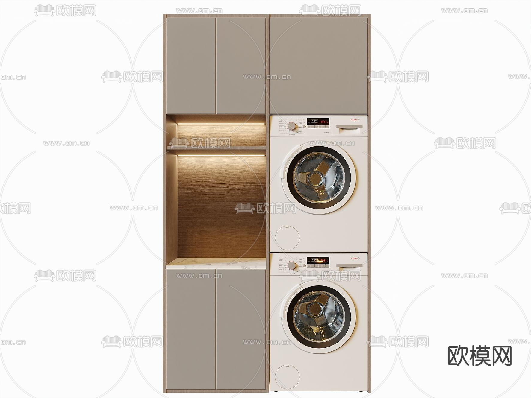 阳台柜 洗衣机柜3d模型下载