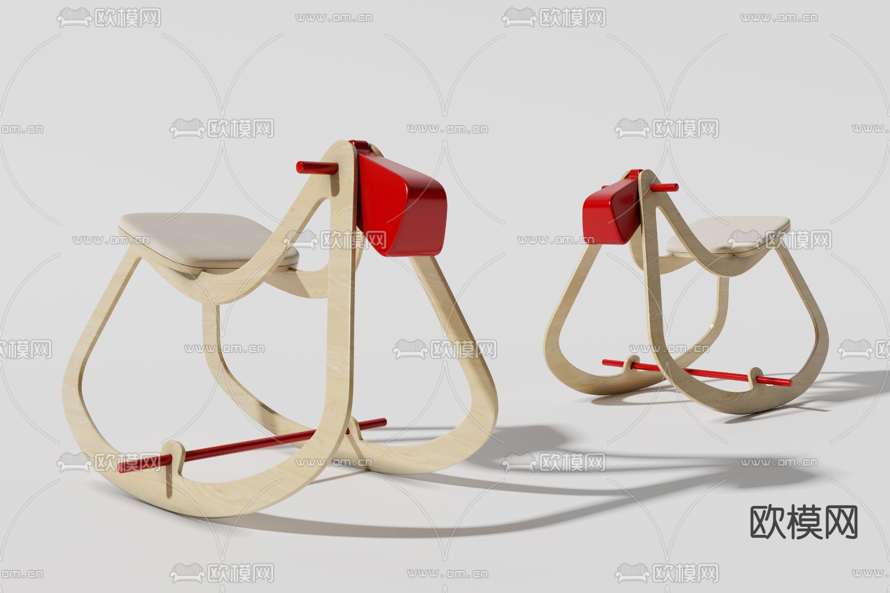 儿童木马 摇摇椅3d模型下载