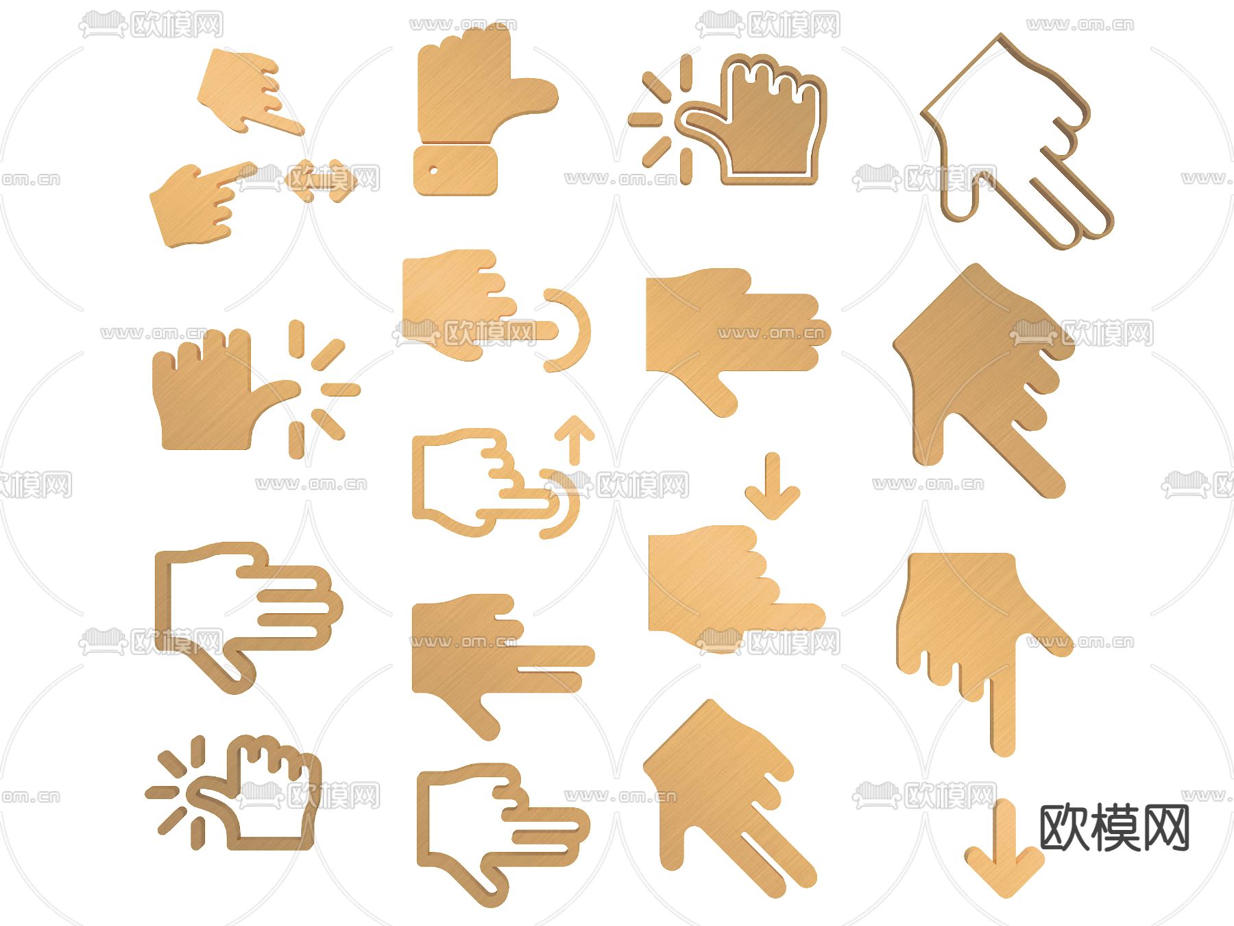 指示 标识 标志 手势su模型下载（渲染图1）