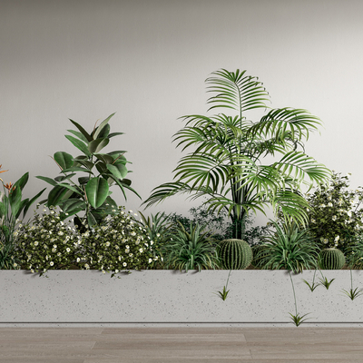  植物堆 花坛su模型 