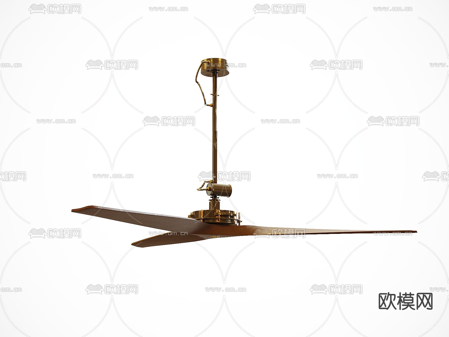 美式风扇3d模型下载