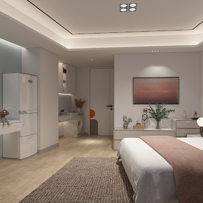  酒店民宿su模型 