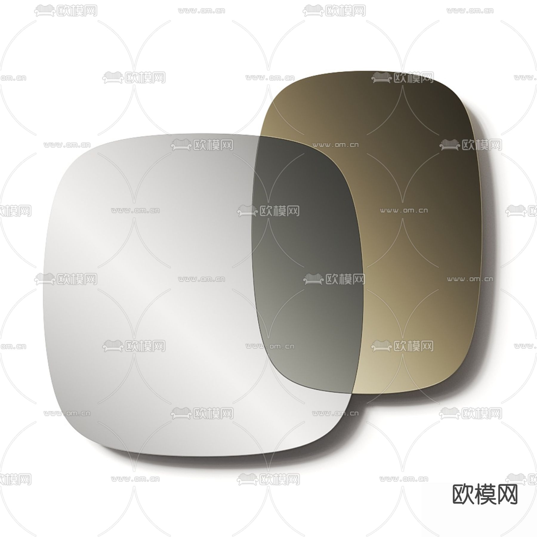 装饰镜3d模型下载（渲染图2）