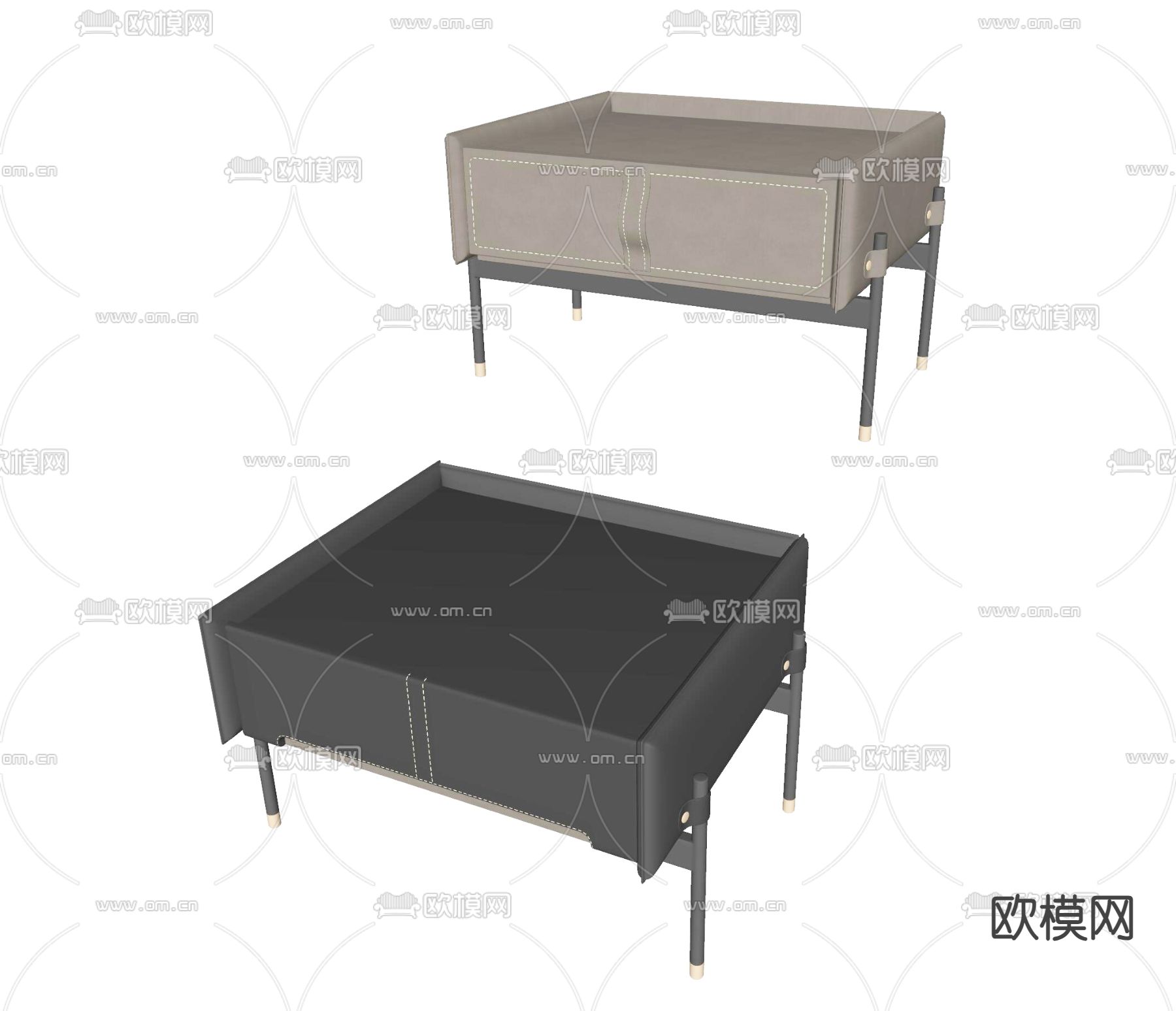 Poliform 床头柜su模型下载（渲染图2）