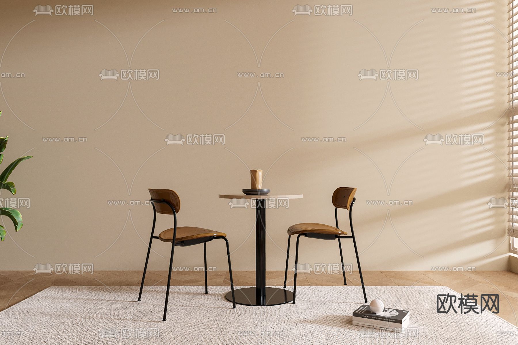 洽谈桌椅 休闲桌椅3d模型下载