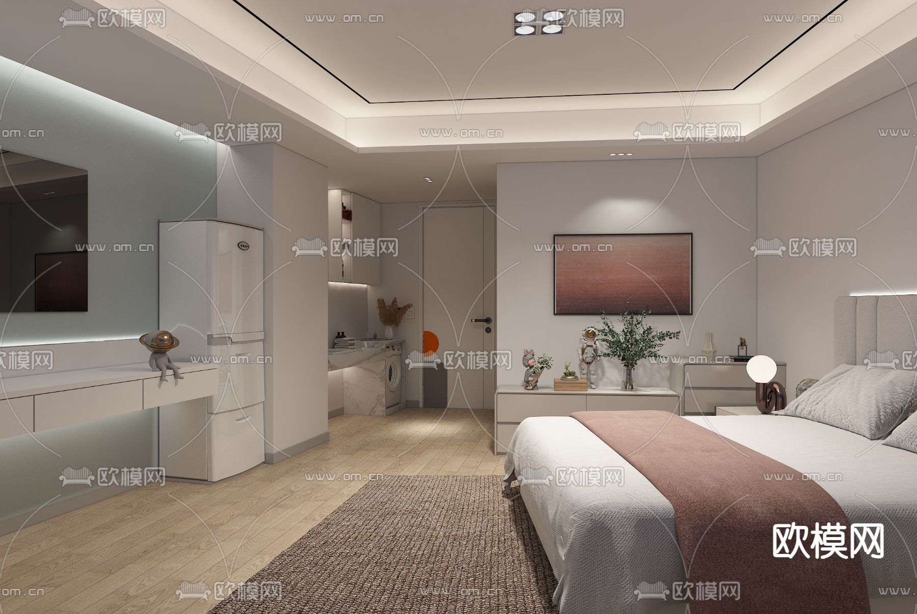 酒店民宿su模型下载（渲染图1）