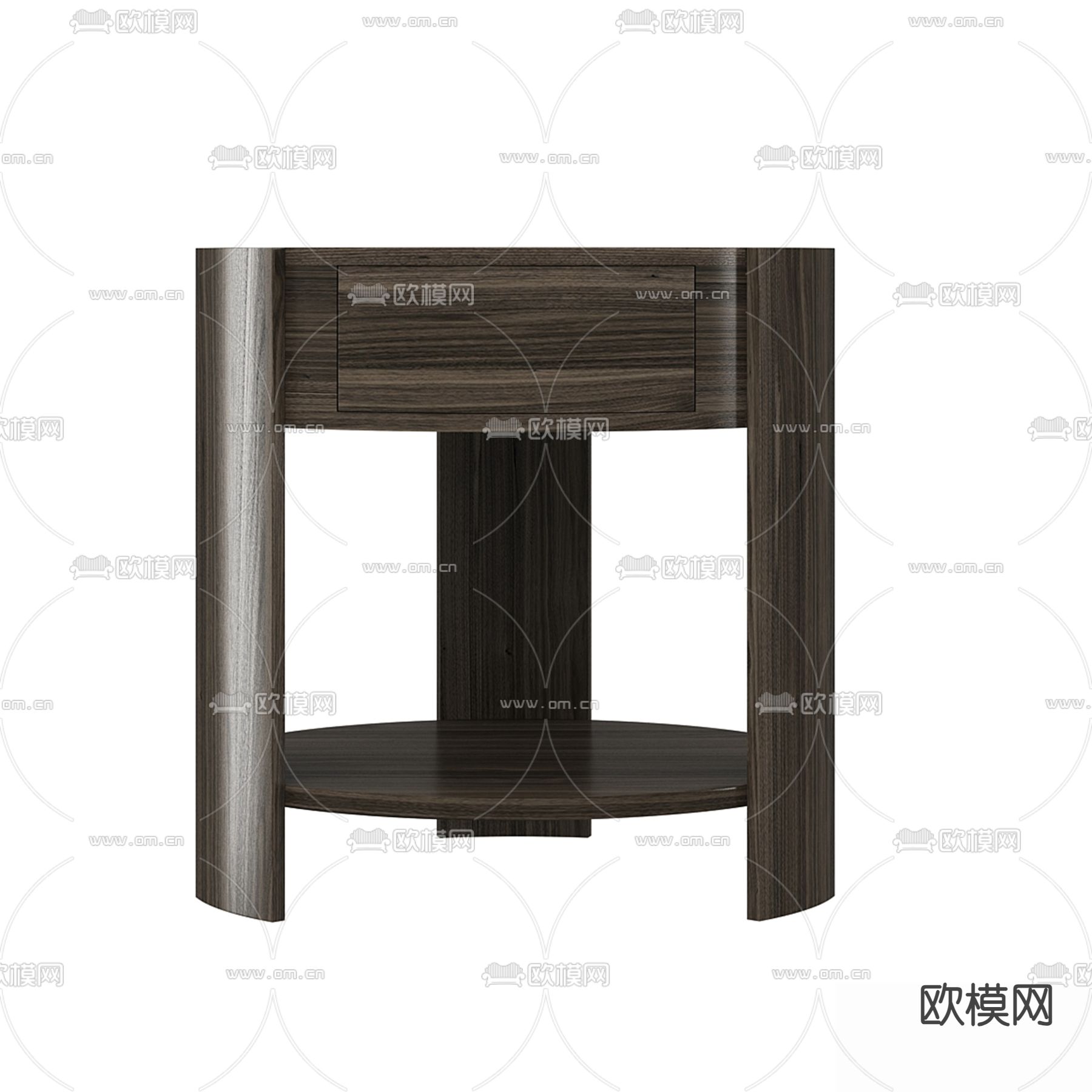 北欧床头柜3d模型下载（渲染图2）