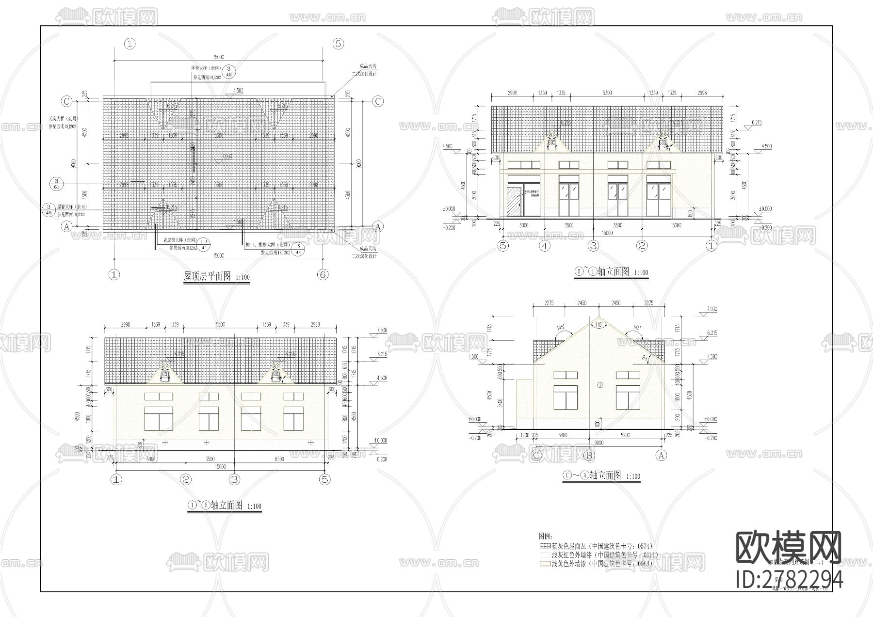 仙女山度假区供水工程CAD施工图下载（渲染图7）