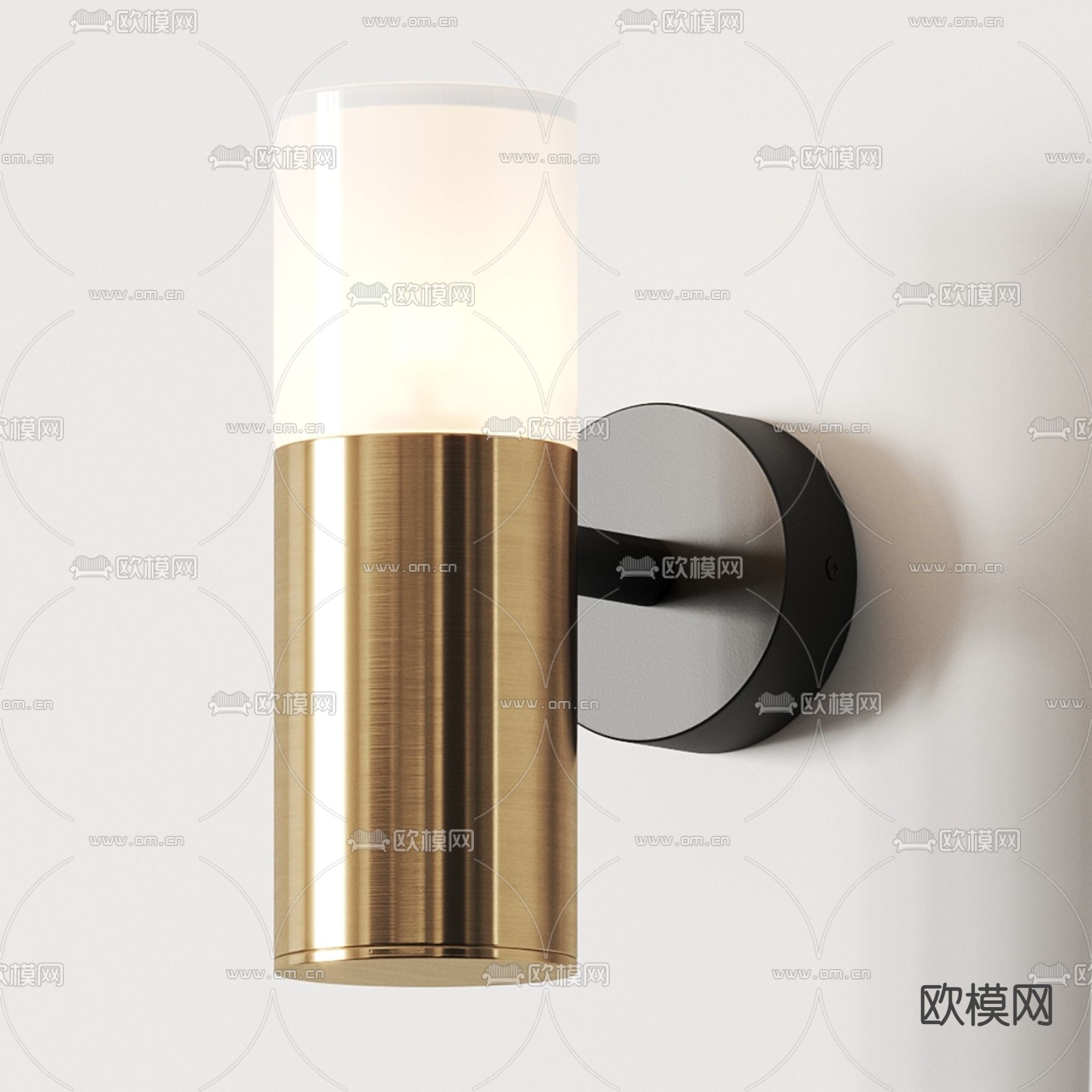 创意壁灯3d模型下载（渲染图2）