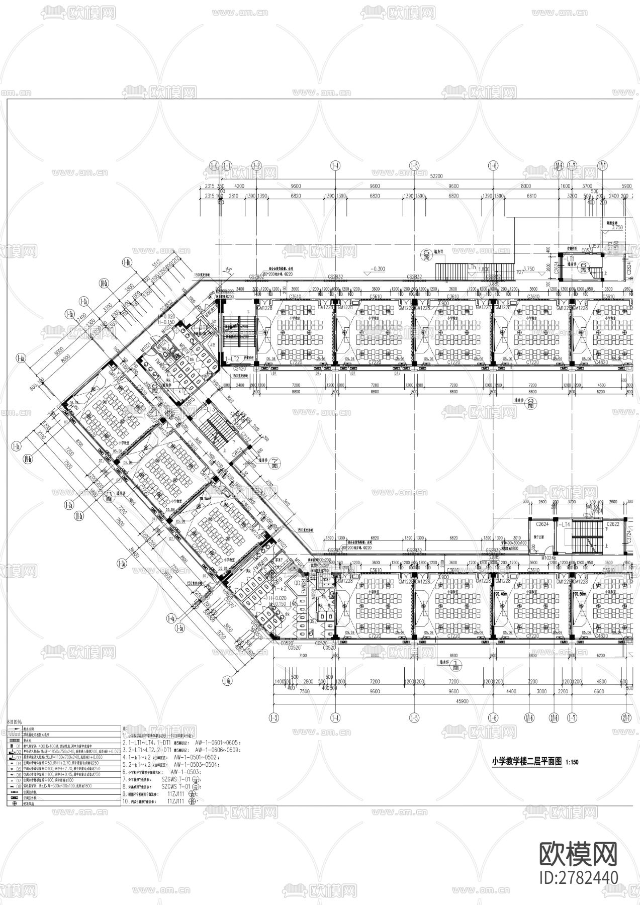 学校建筑CAD施工图下载（渲染图5）