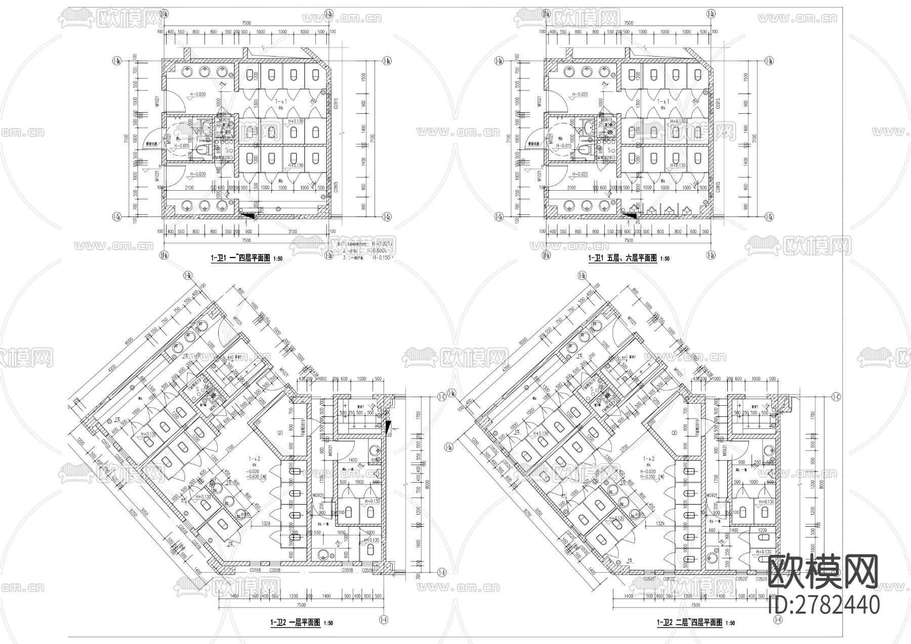 学校建筑CAD施工图下载（渲染图8）