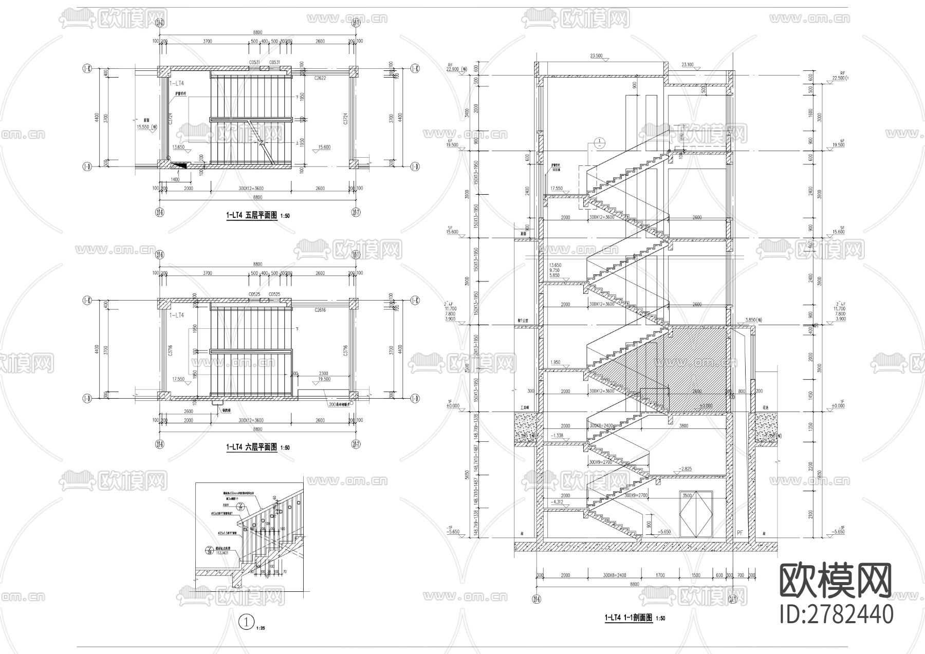学校建筑CAD施工图下载（渲染图10）