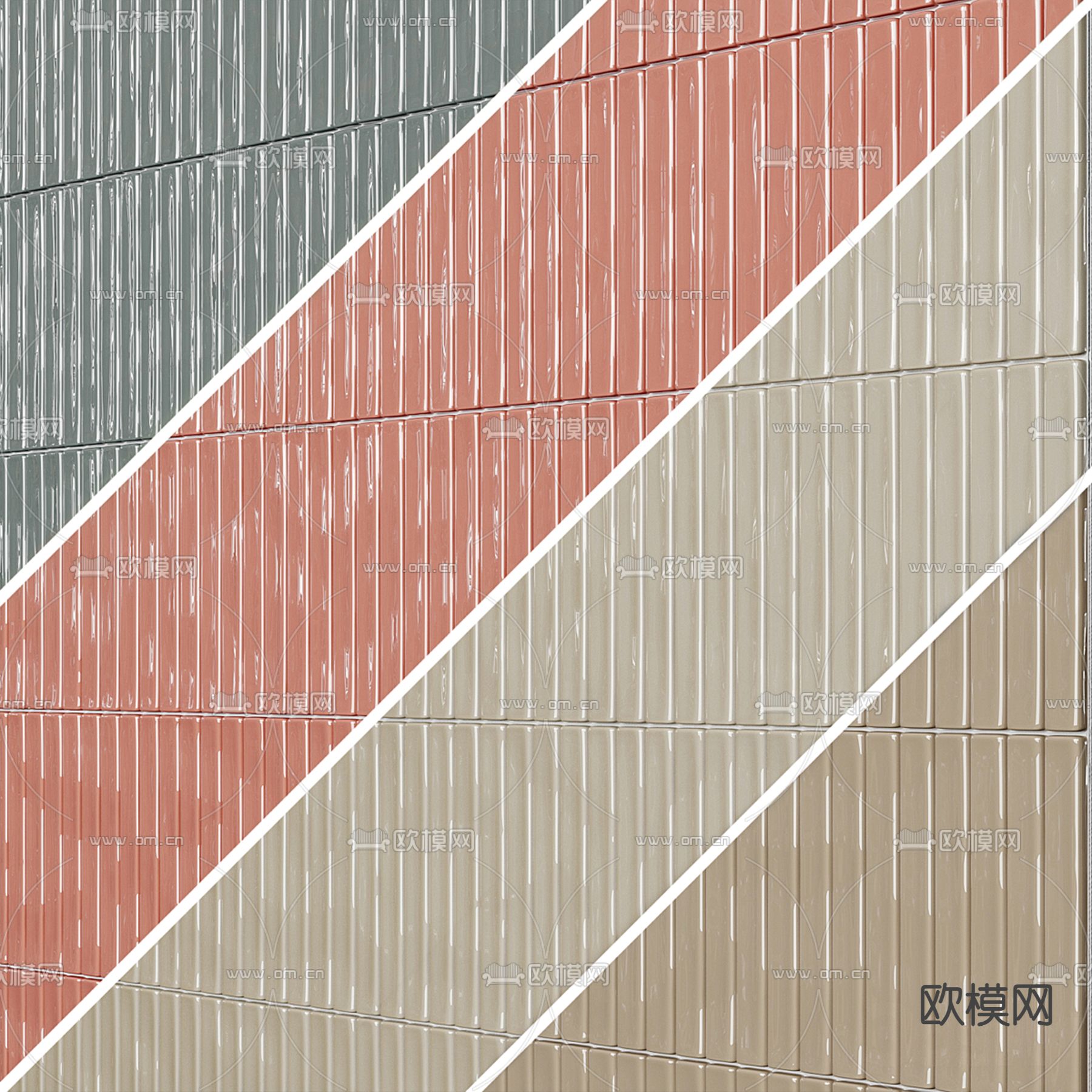 墙砖 瓷砖3d模型下载（渲染图1）