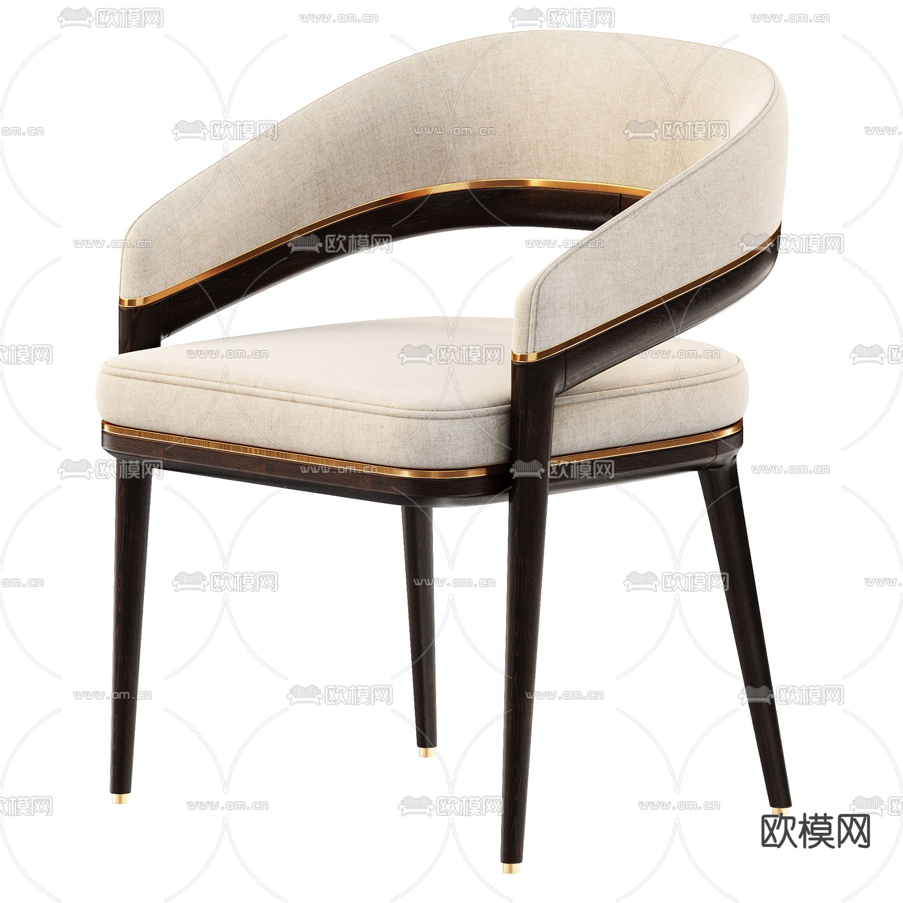 现代椅子 休闲椅3d模型下载（渲染图2）