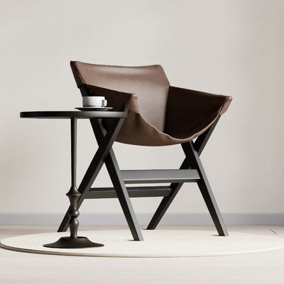  侘寂椅子 折叠椅su模型 