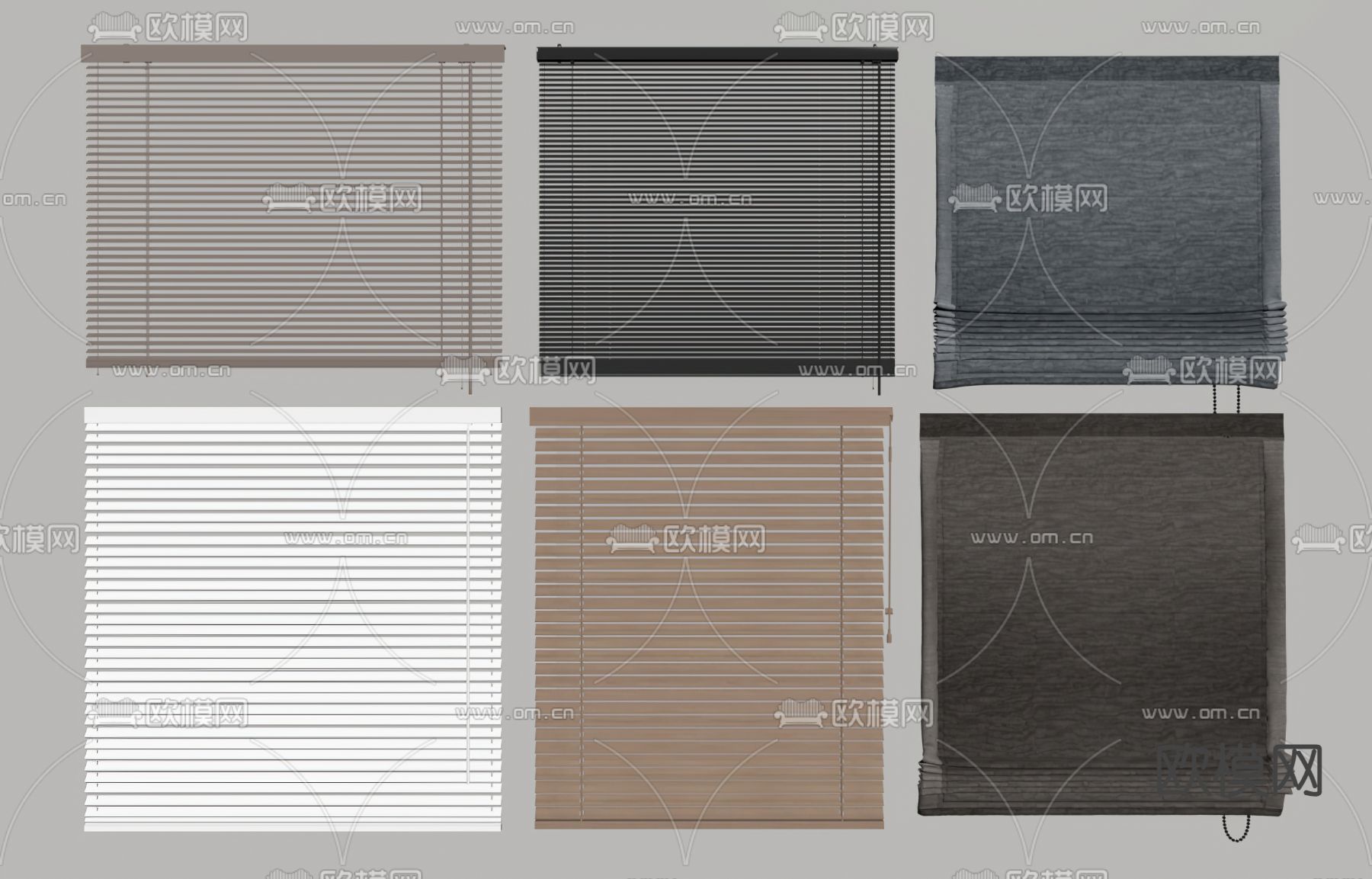 现代百叶帘su模型下载（渲染图2）