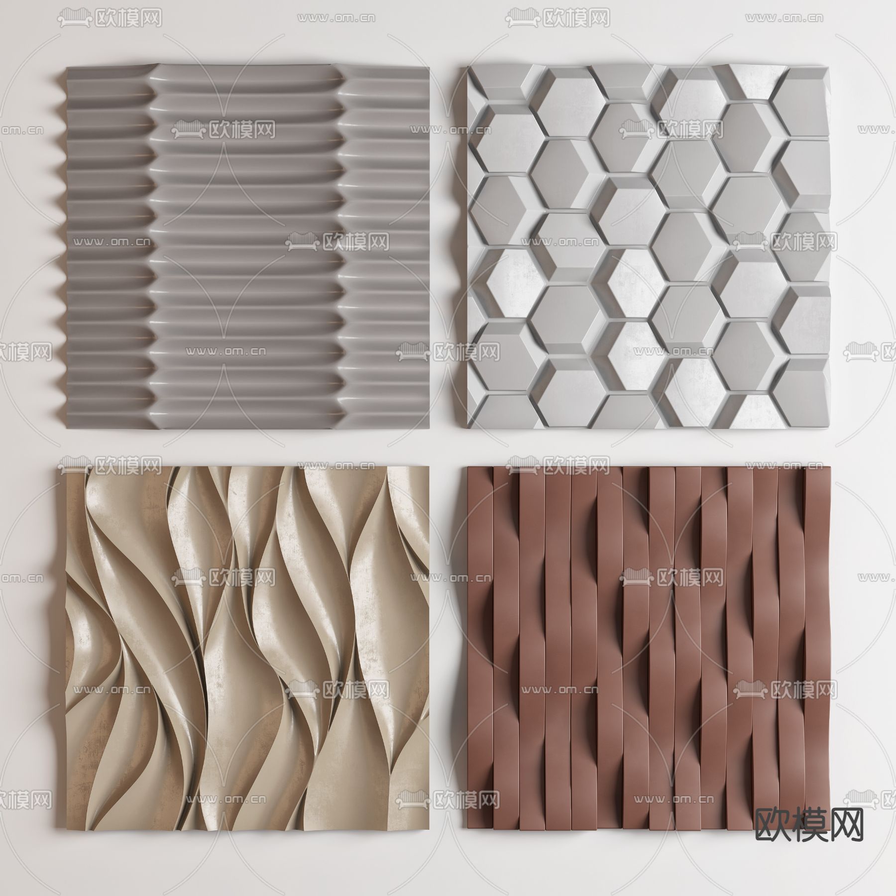 墙饰 挂饰 立体画su模型下载（渲染图1）