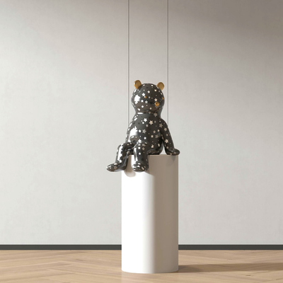  潮玩 雕塑摆件su模型 