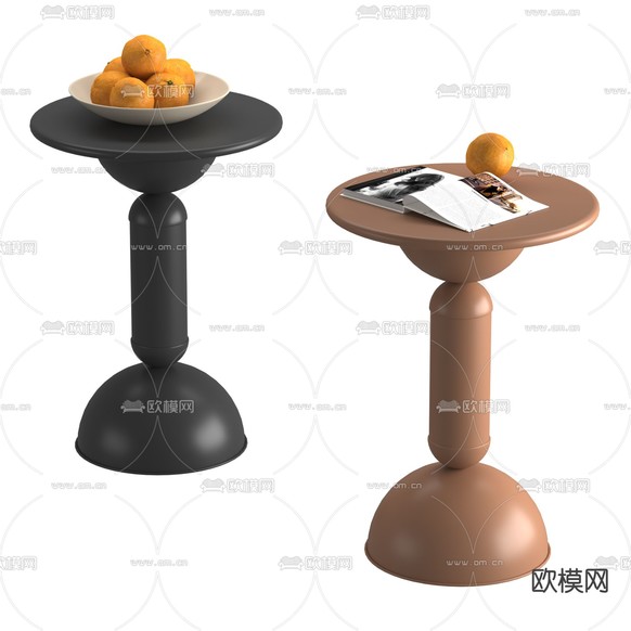 圆几 边几 角几3d模型下载