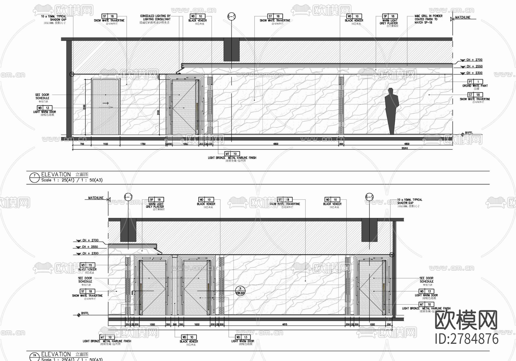 800㎡美容SPA水疗养生会所CAD施工图下载（渲染图9）