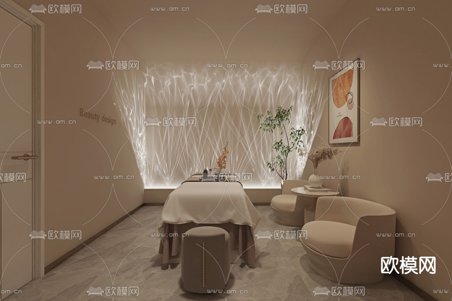 SPA 美容包间 3d模型下载