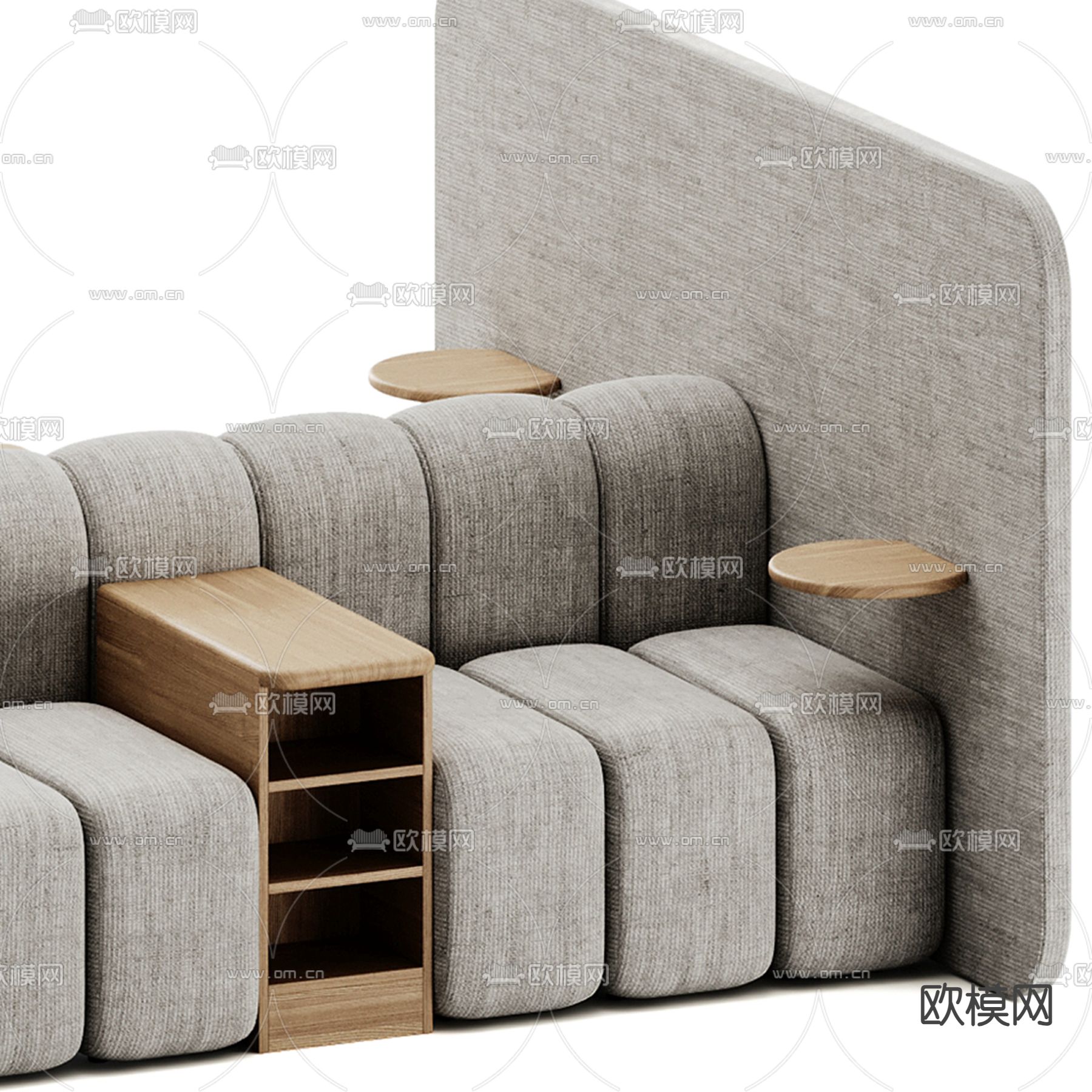 卡座沙发 大堂沙发su模型下载（渲染图2）