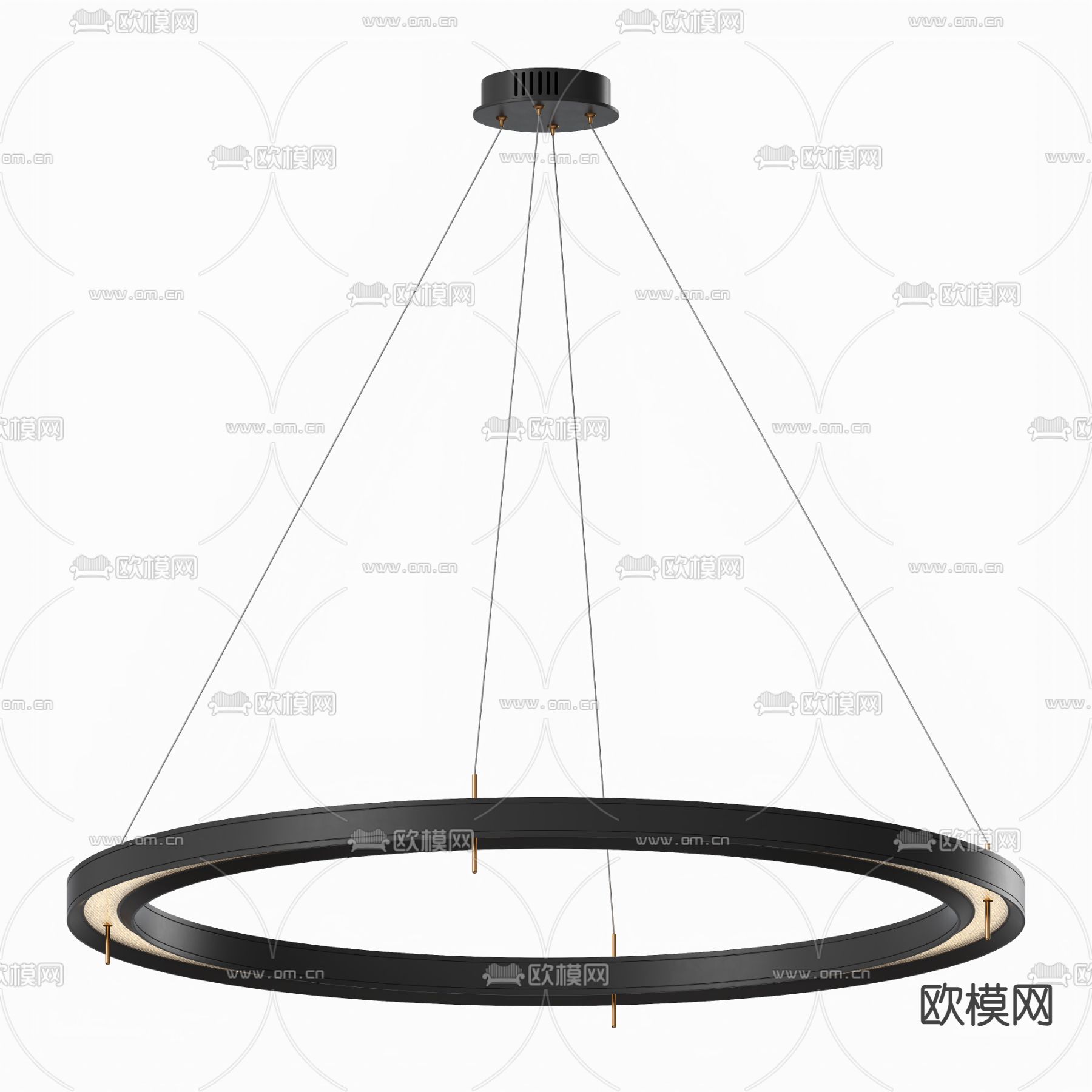 现代吊灯su模型下载（渲染图1）