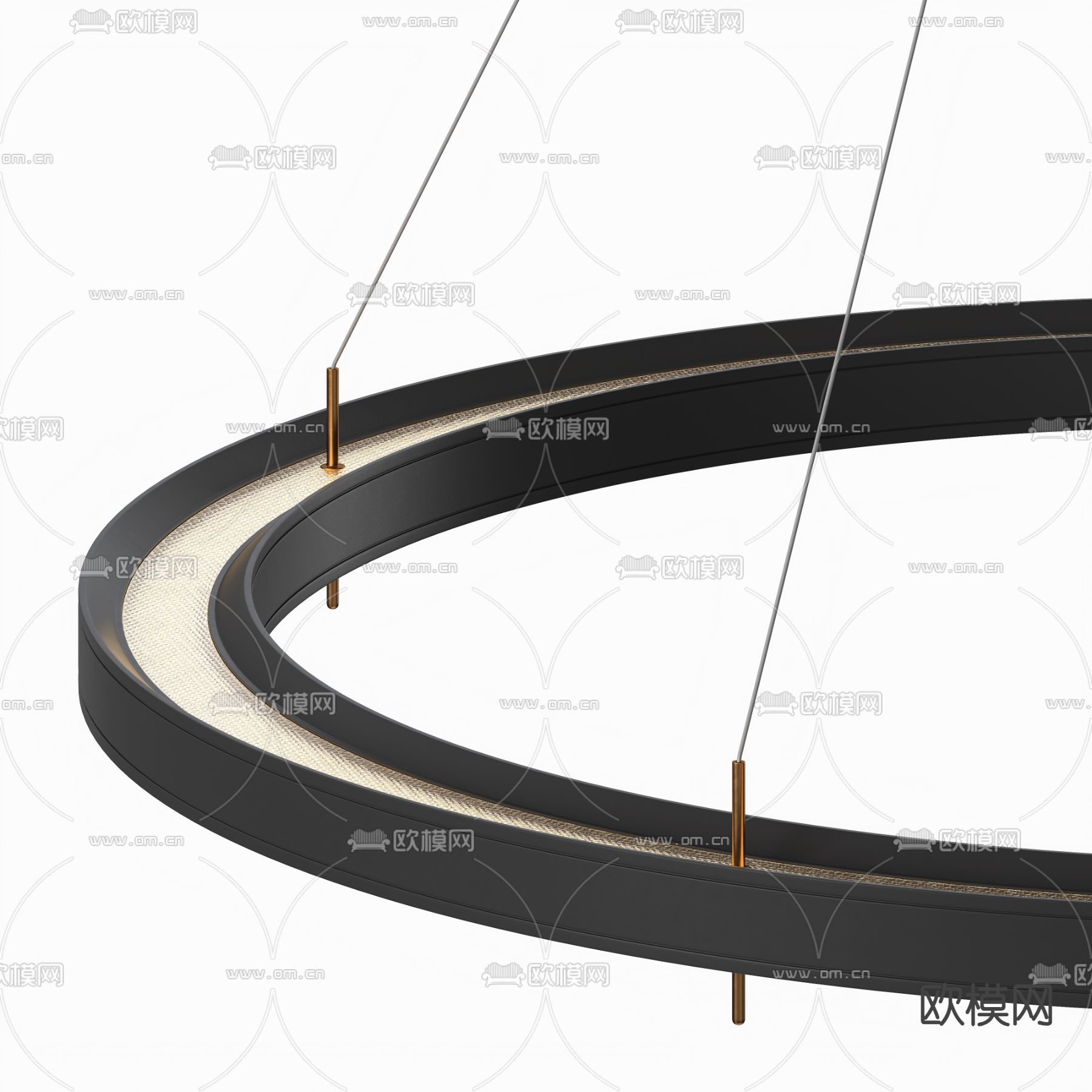 现代吊灯su模型下载（渲染图3）