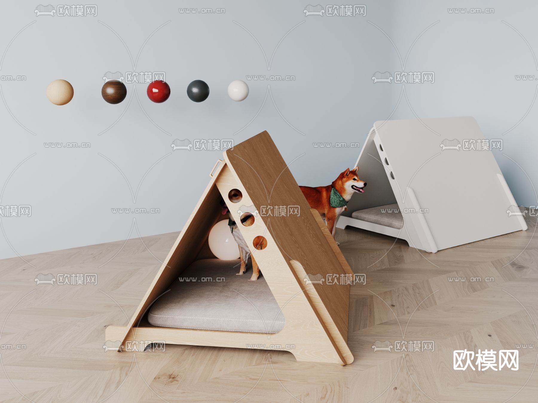 侘寂狗窝 宠物窝3d模型下载
