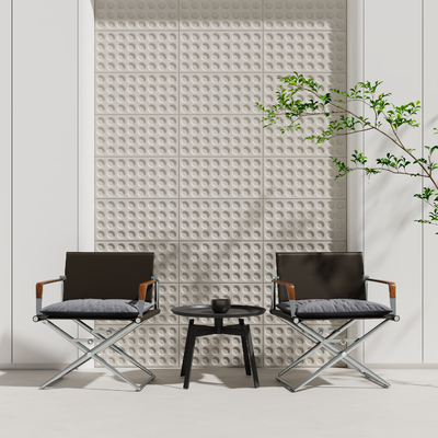  户外椅 折叠椅su模型 