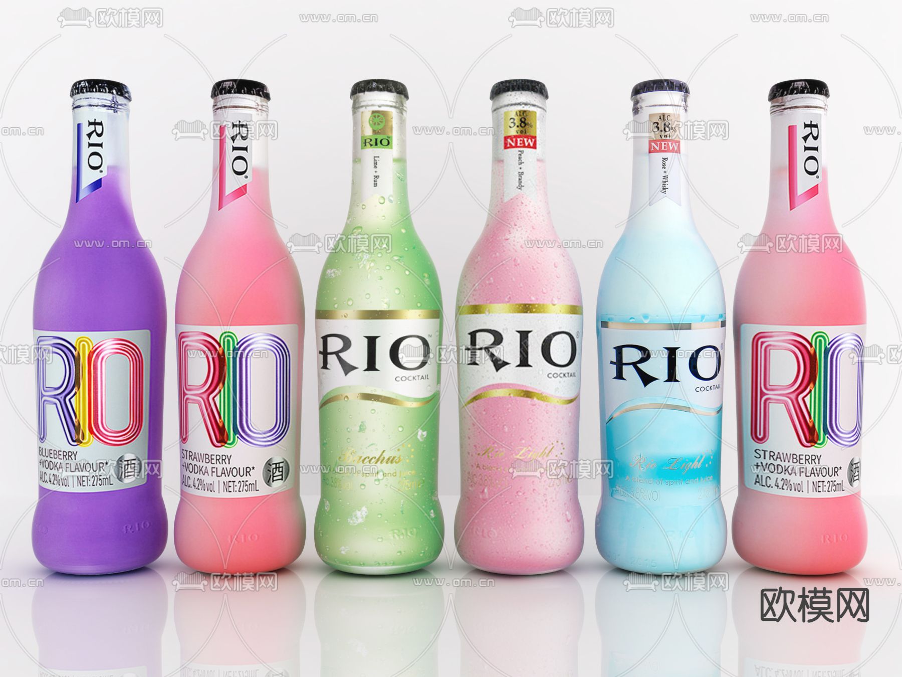 洋酒 鸡尾酒 葡萄酒su模型下载（渲染图1）