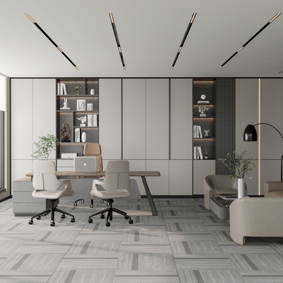  经理办公室 董事长办公室su模型 