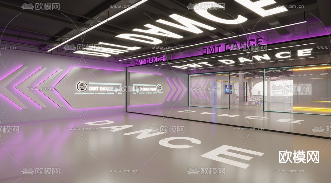 街舞教室 舞蹈培训3d模型下载_ID14220467_3dmax免费模型-欧模网