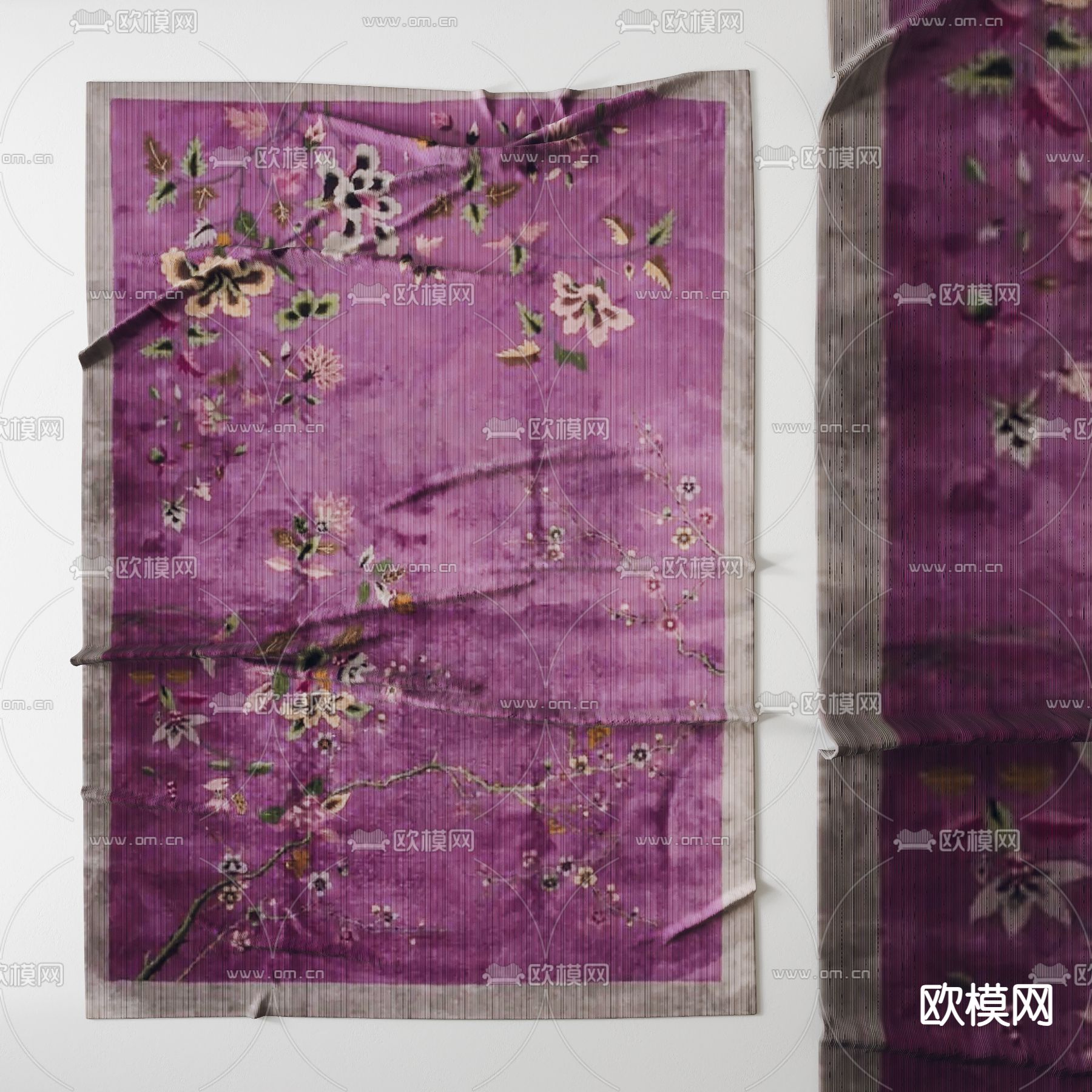 北欧地毯3d模型下载