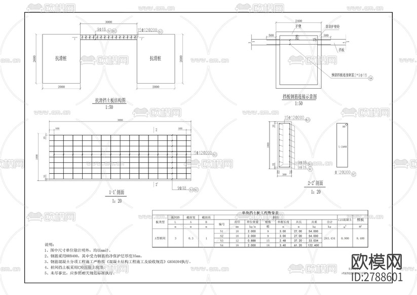 黃溪場鎮(zhèn)地質(zhì)災(zāi)害綜合治理工程CAD施工圖下載(渲染圖5)