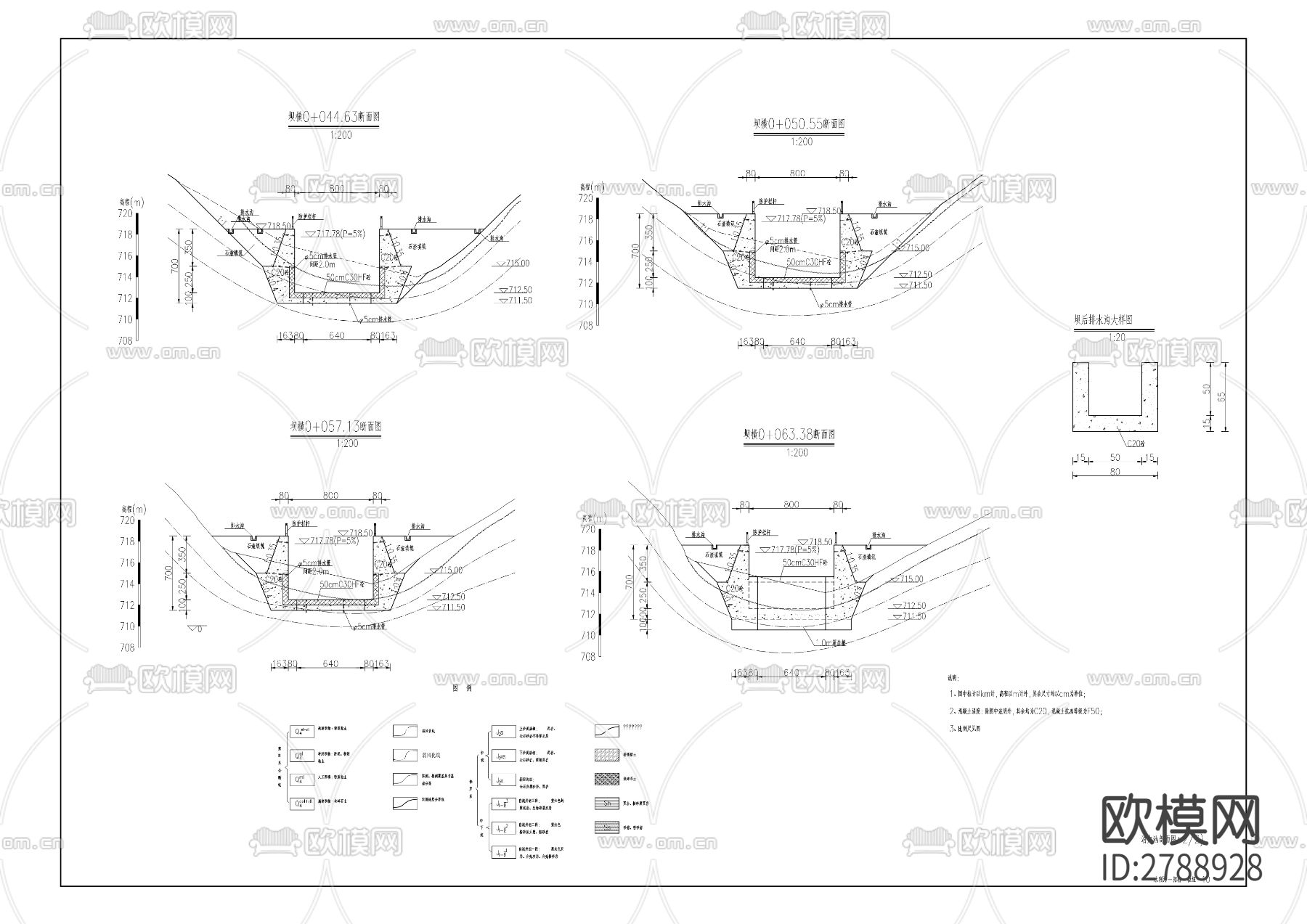 水利沟水库工程CAD施工图下载（渲染图5）