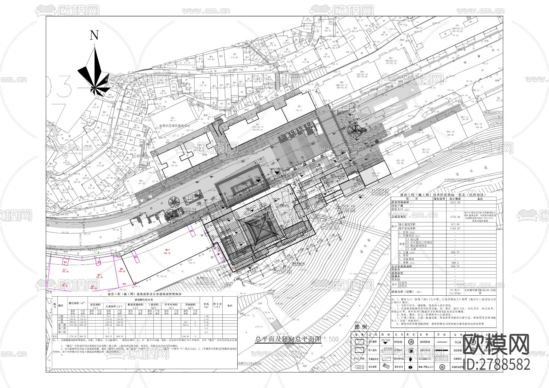 滨江路步行街及磁童路环境改造CAD施工图下载（渲染图8）