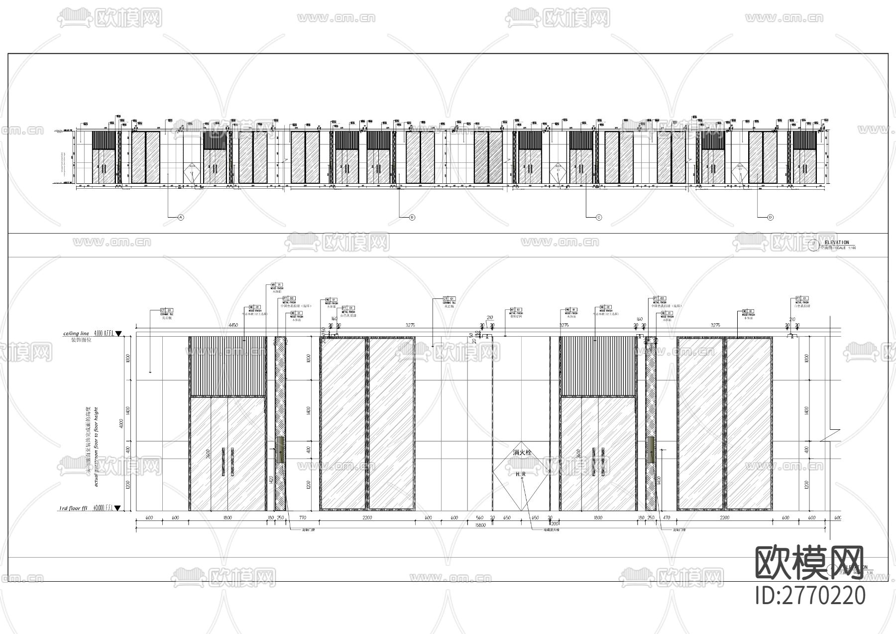 教学楼cad施工图下载（渲染图4）