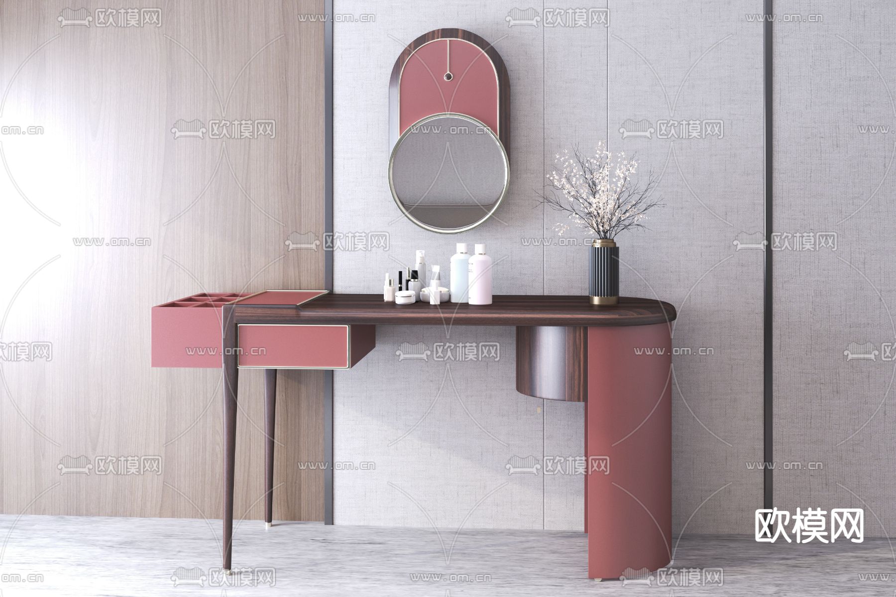 梳妆台3d模型下载
