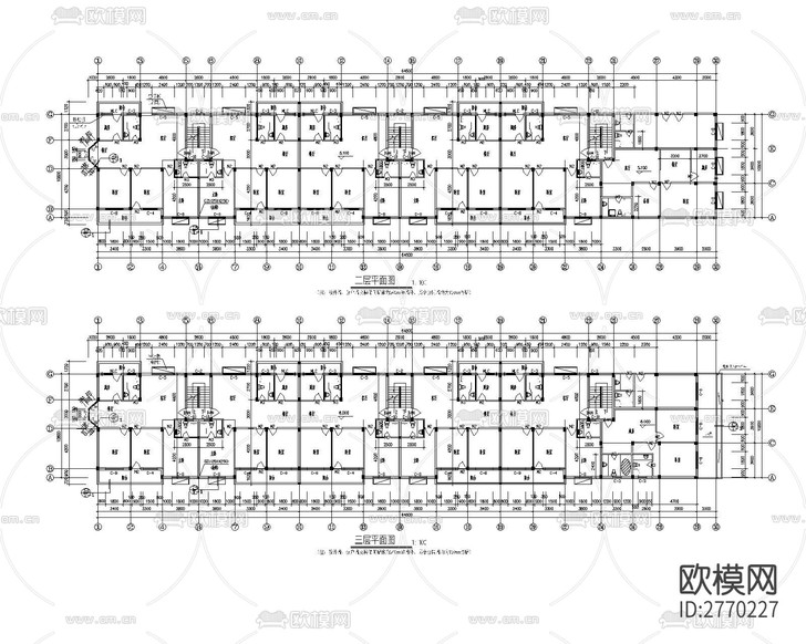 小區(qū)建筑cad施工圖下載(渲染圖4)