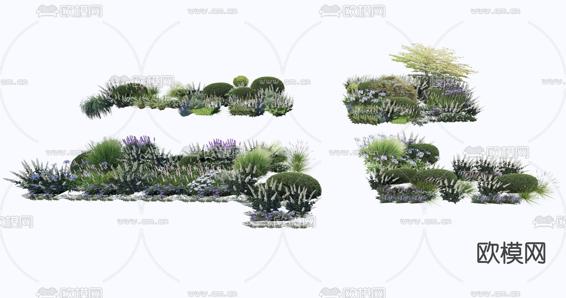 灌木丛 植物堆su模型下载（渲染图1）