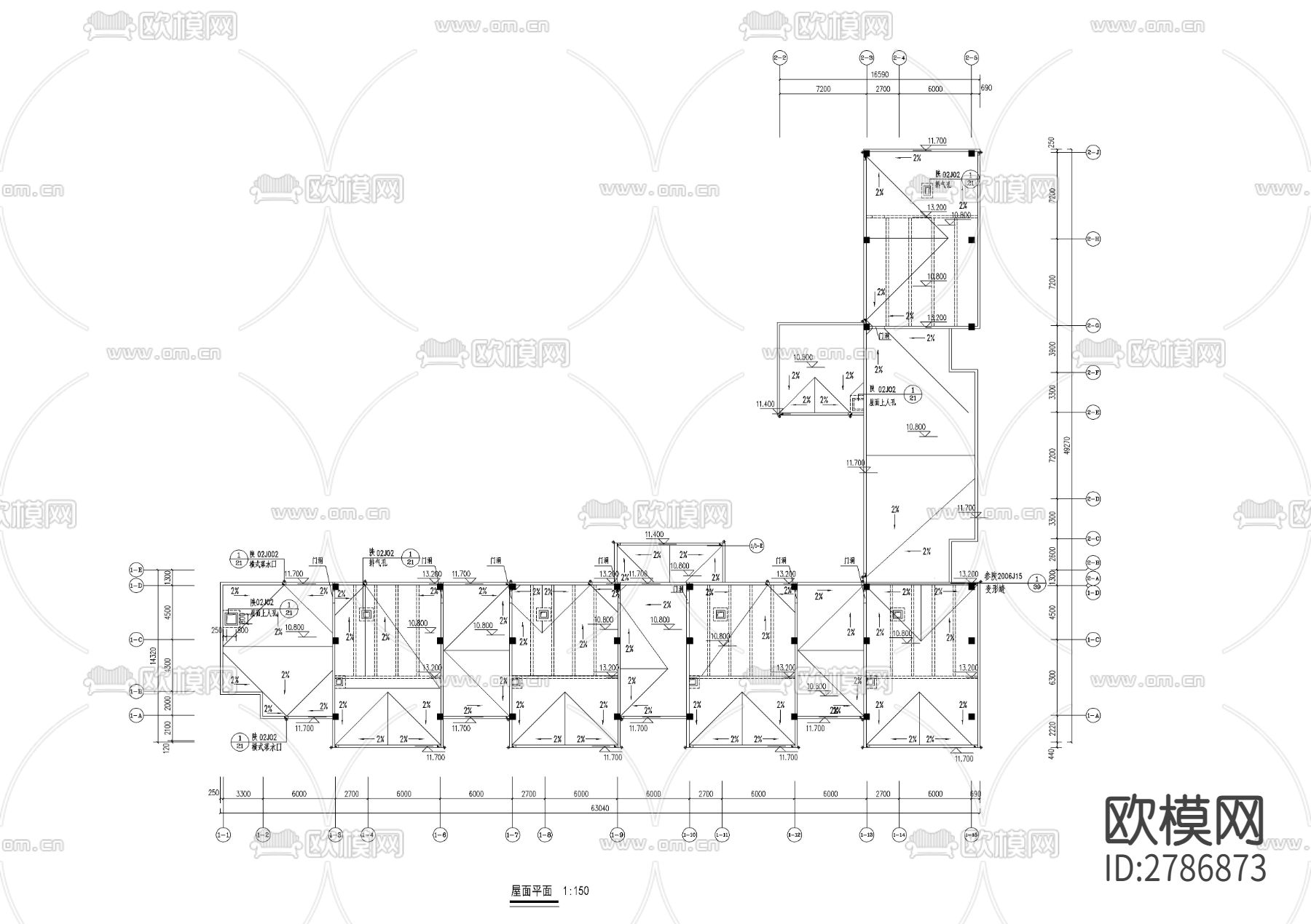 三层现代幼儿园建筑CAD施工图下载（渲染图5）